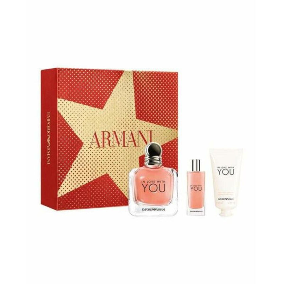 Women's Perfume Set In Love With You Armani In Love With You EDP (3 pcs)